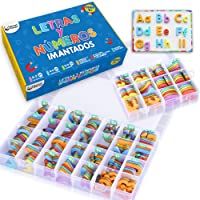 Los mejores  - Letras y Números Magnéticos para Niños - Conjunto Completo: 182 Letras y 81 Números y Símbolos - Imanes Gruesos de…